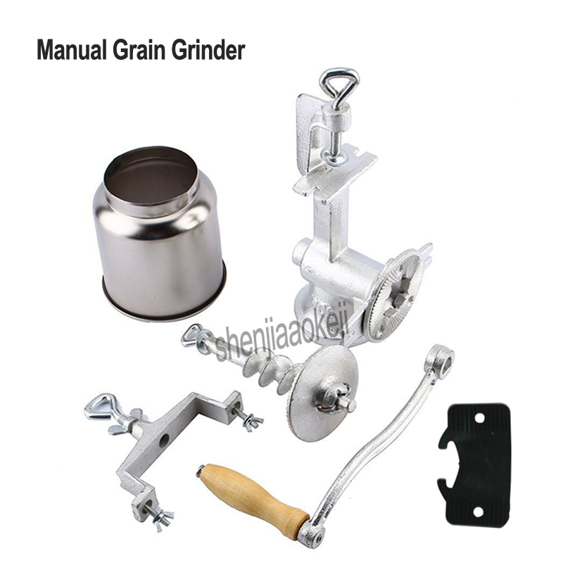 Grain Mill Grinder Hand Crank - 手回し穀物グラインダーミルスパイスヘバルシリアルコーヒードライフード粉砕機家庭用トウモロコシクラッシャー