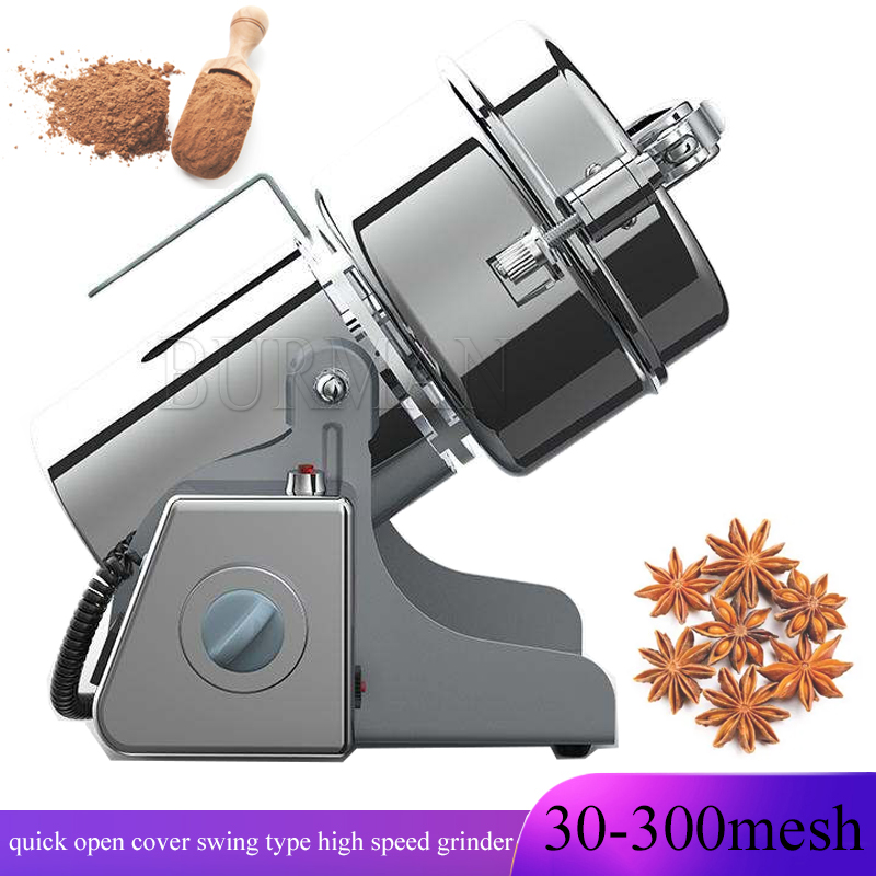 Electric Grain Mill 2500W - ステンレス製グラインダー、家庭用電動穀物粉砕機、超微粉砕機、粉末製造機