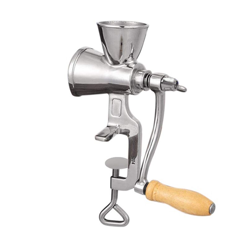 Grain Mill Grinder Hand Crank - ABJI-手動穀物粉砕機 ハンドクランク式穀物ミル ステンレス製 家庭用キッチン粉砕ツール コーヒー、トウモロコシ、米、大豆用