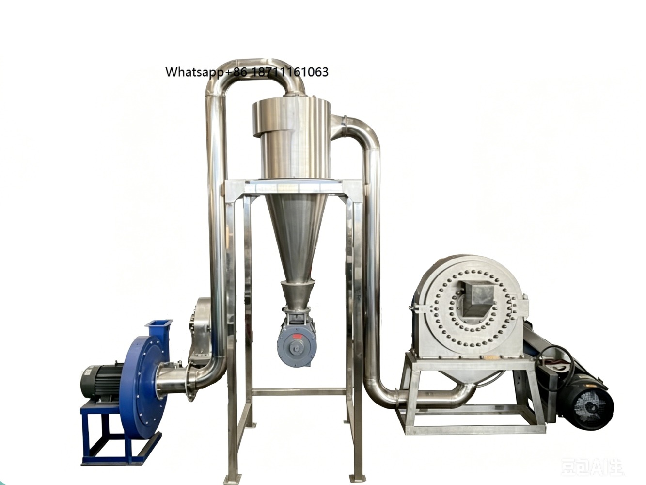 Industrial Hammer Mill Grinder - 工業用多機能米粉・もち米粉砕機、とうもろこし・エンドウ豆・キャッサバ用、ステンレス製粉砕機。