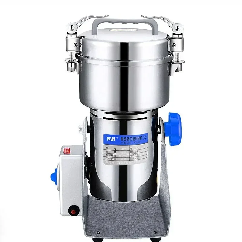 Dry Grain Grinder Stainless Steel - 800 グラム穀物スパイスハーバルシリアルコーヒードライフードグラインダーミル粉砕機グリスミル小麦粉粉砕機