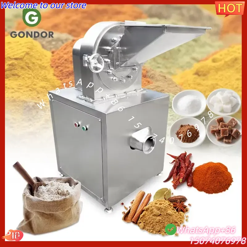 Sugar Powder Grinding Machine - 2026年モリンガハーブキャッサバ葉粉砕機業務用ミニ砂糖乾燥スパイスグラインダーミルプラント