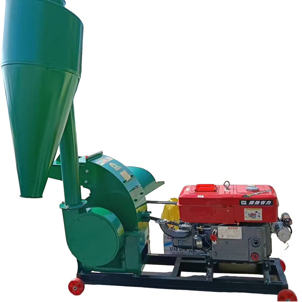 Corn Grinder Machine Electric - モバイルサイクロンハンマーミル動物飼料粉砕機電動トウモロコシ藁穀物粉砕機小型農場飼料加工機