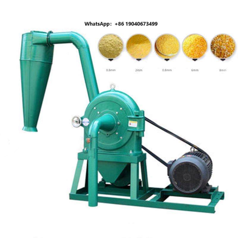 Corn Grinder Machine Electric - 高品質の自吸式乾燥・湿潤穀物粉砕機、電動粉砕機、とうもろこし、トウモロコシ、小麦用粉砕機、FWX