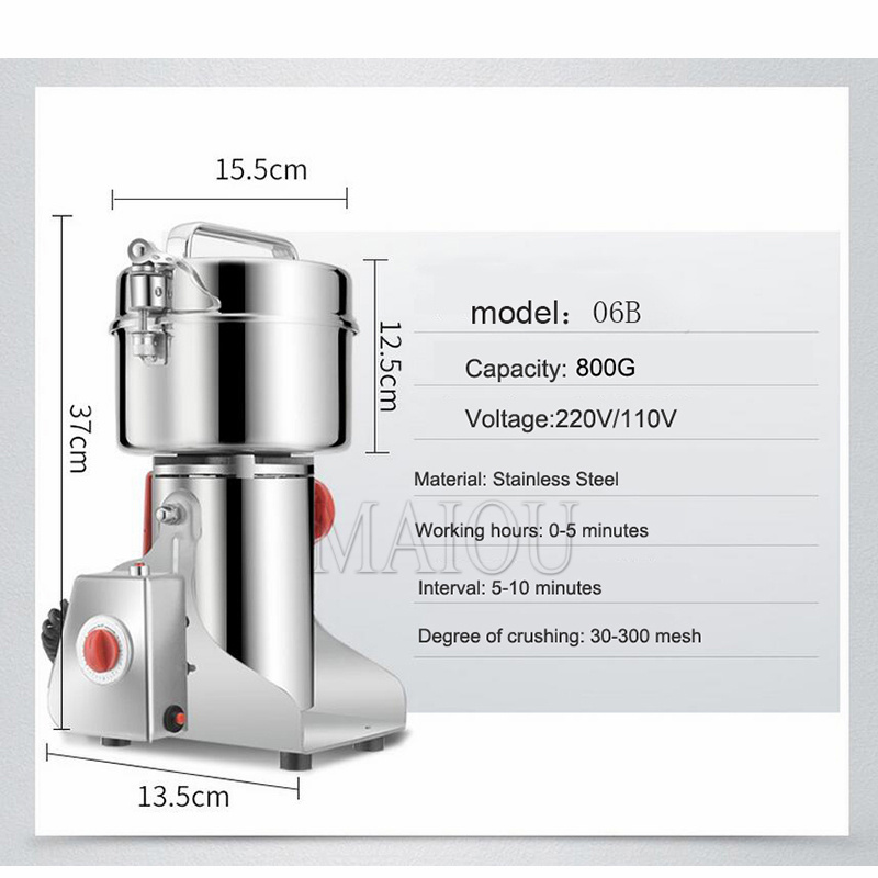 業務用電動穀物粉砕機 2500W 強力大豆ブレンダー シリア - Electric Grain Mill 2500W のレビューと価格