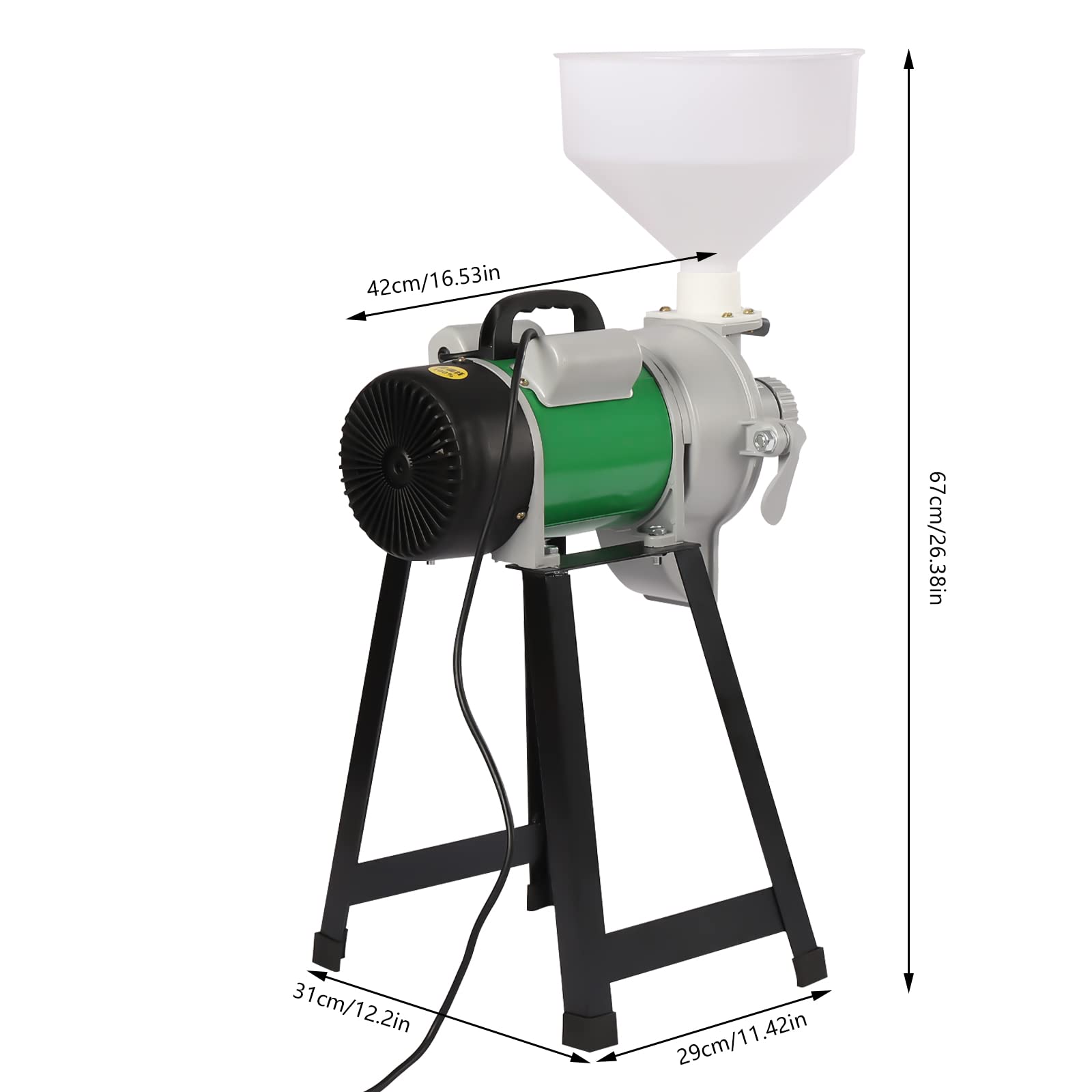 2200Wの電動粉砕機、110V、業務用、乾燥・湿潤両用、ト - Corn Grinder Machine Electric のレビューと価格