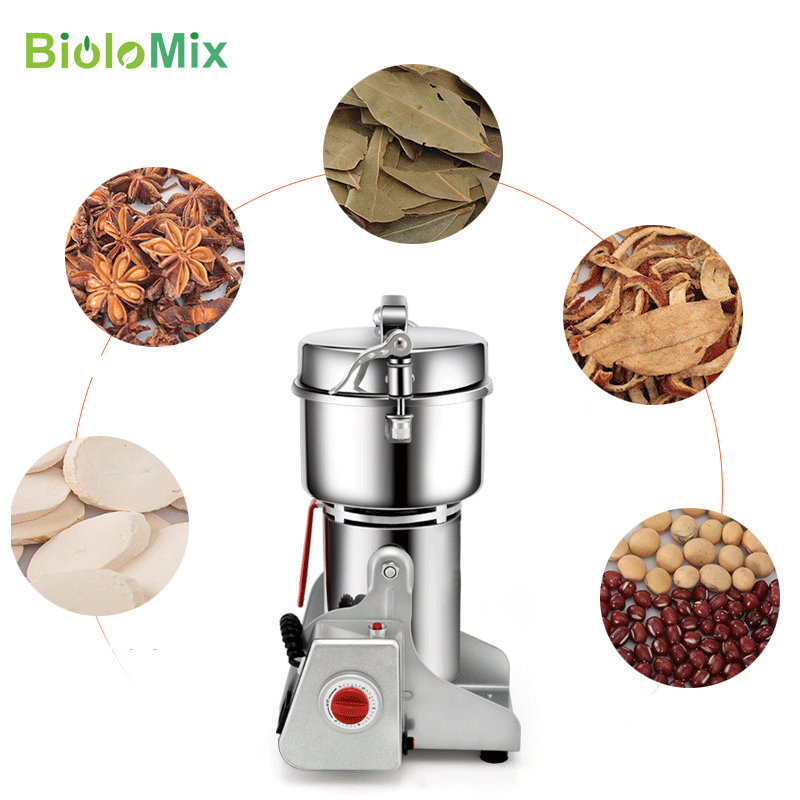 BioloMix 800g 700g 穀物・香辛料・ハーブ・ - Electric Grain Mill 2500W のレビューと価格