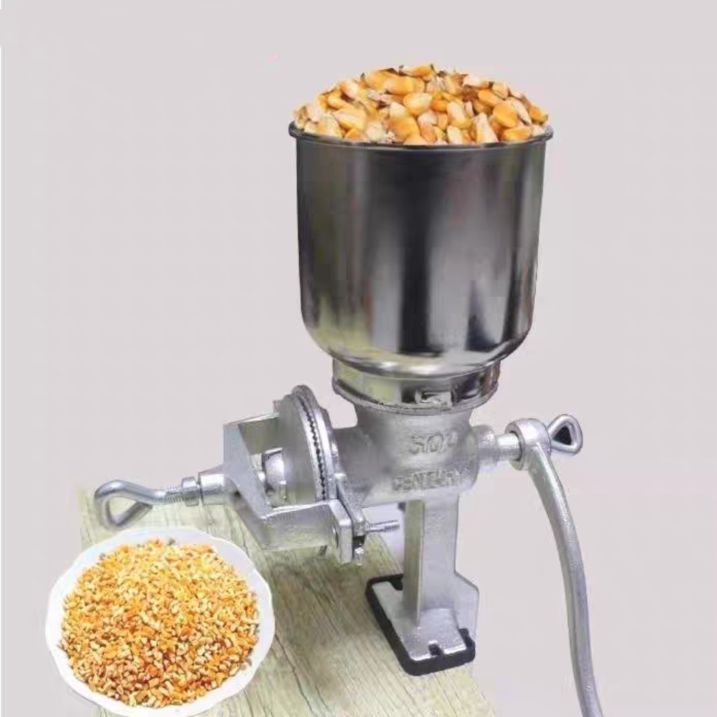家庭用手回し小型グラインダー、トウモロコシ粉砕機、穀物・くる - Grain Mill Grinder Hand Crank のレビューと価格