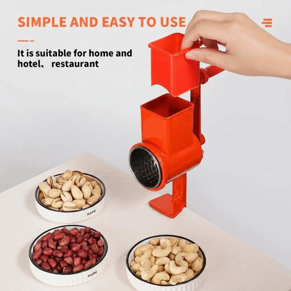 防錆刃 ハンドクランク式穀物ミル テーブルクランプ 手動操作 - Grain Mill Grinder Hand Crank のレビューと価格