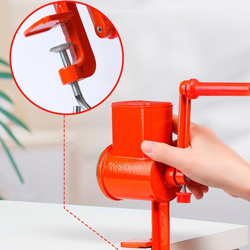 防錆刃 ハンドクランク式穀物ミル テーブルクランプ 手動操作 - Grain Mill Grinder Hand Crank のレビューと価格