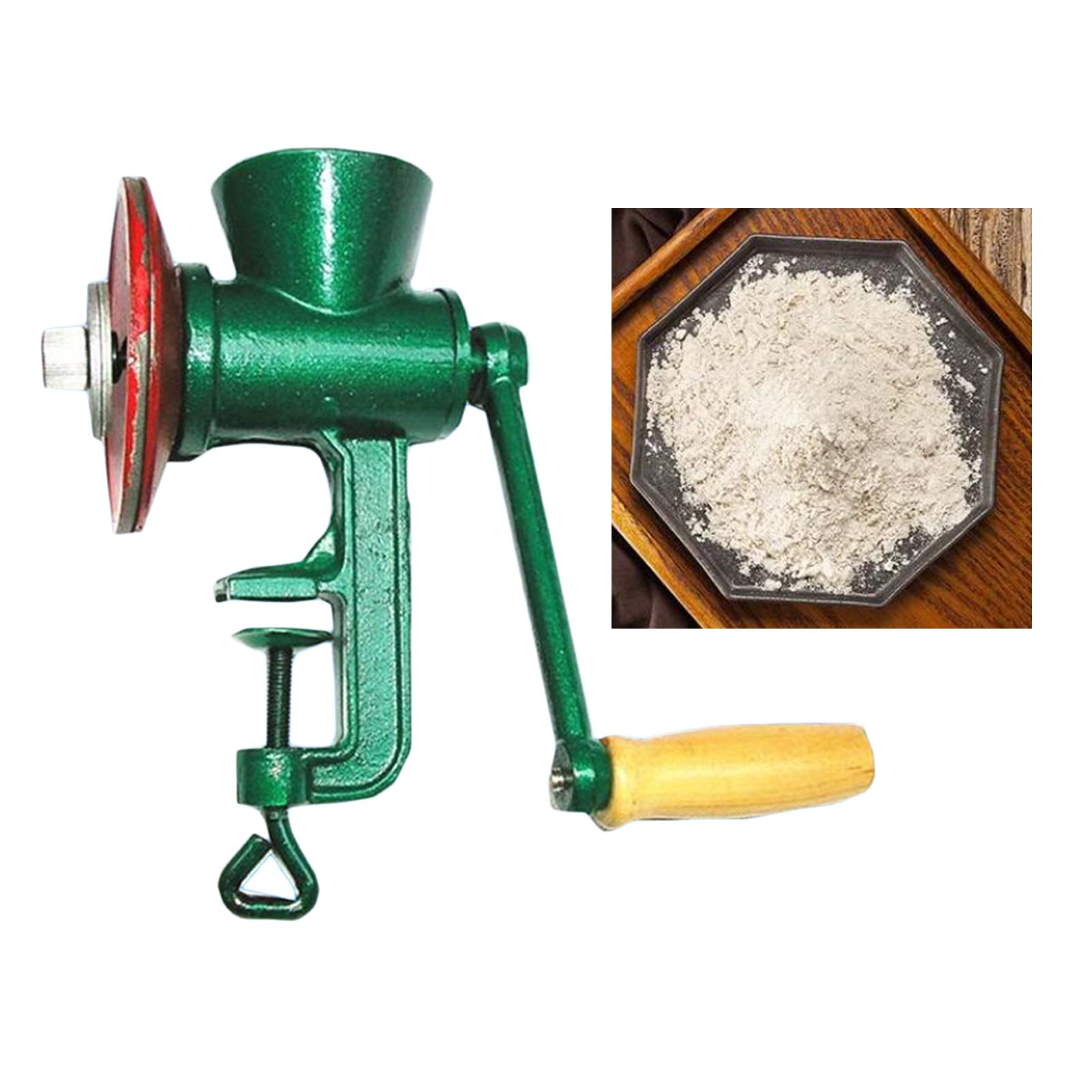 手動式スパイスグラインダー、手回し式穀物粉砕機、鉄製、粉量調 - Grain Mill Grinder Hand Crank のレビューと価格