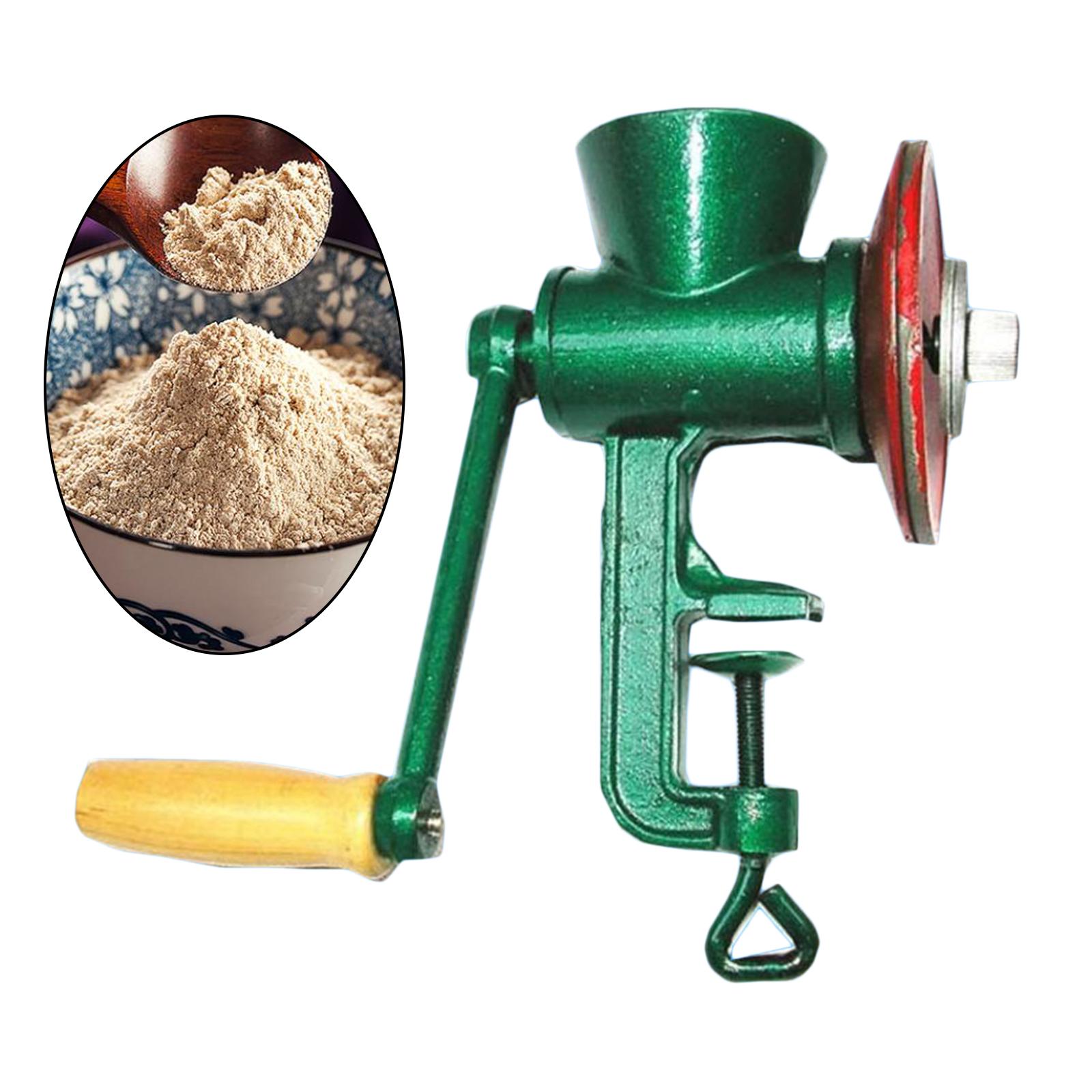 手動式スパイスグラインダー、手回し式穀物粉砕機、鉄製、粉量調 - Grain Mill Grinder Hand Crank のレビューと価格