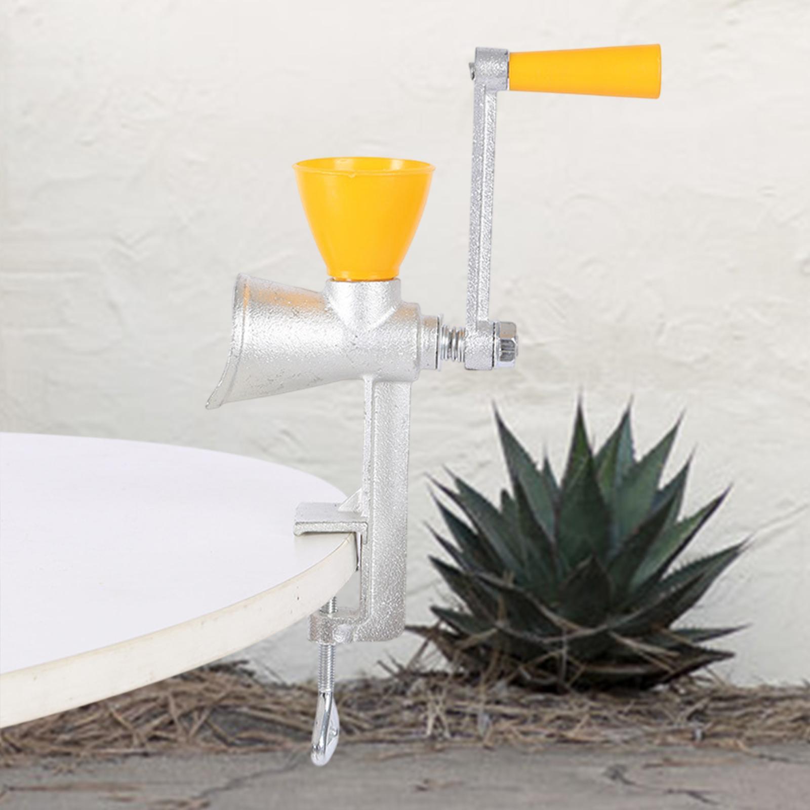 手動式コーヒーミル、スパイスや豆、亜麻仁などの粗挽きに適した - Grain Mill Grinder Hand Crank のレビューと価格