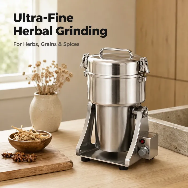 電動ステンレス製ハーブグラインダー 800g 超微粉末化機  - Ultra Fine Powder Grinder Machine のレビューと価格