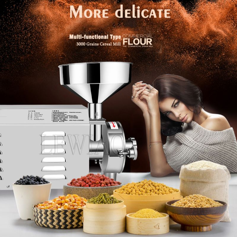 電動穀物グラインダー 50KG 2200W 業務用粉砕機 乾 - Dry Grain Grinder Stainless Steel のレビューと価格