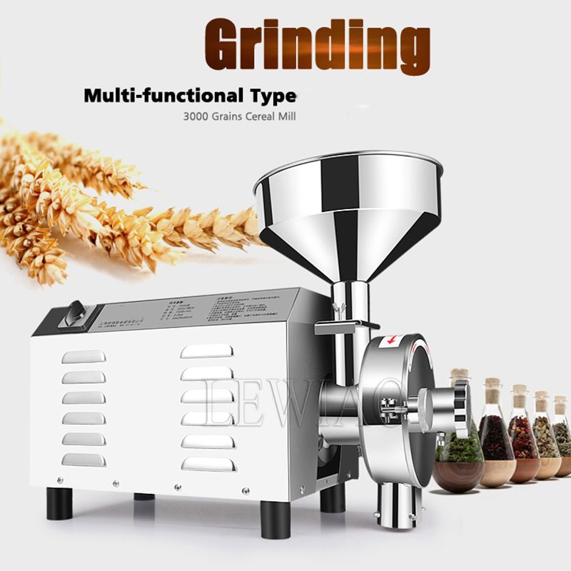 電動穀物グラインダー 50KG 2200W 業務用粉砕機 乾 - Dry Grain Grinder Stainless Steel のレビューと価格