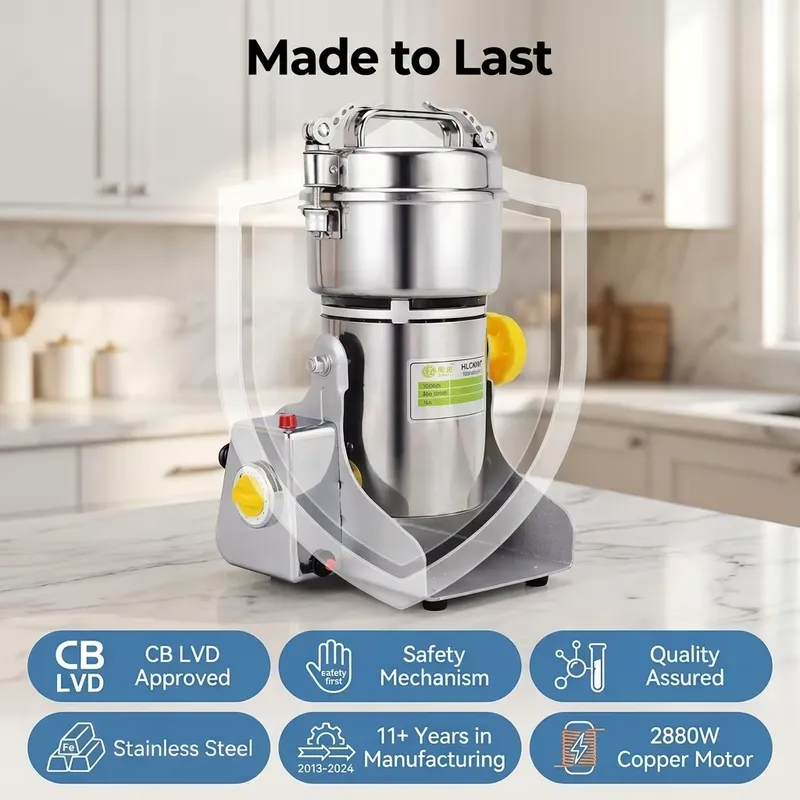 ブー 高性能 ムーリネックス キッチン用品 500g 電気式 - Dry Grain Grinder Stainless Steel のレビューと価格