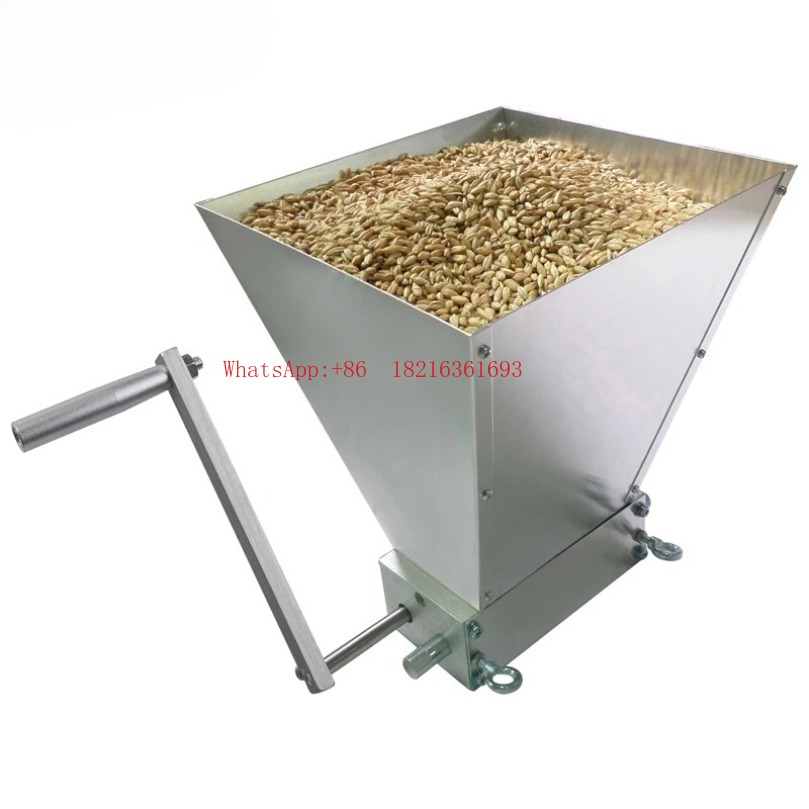 手回し式炭素鋼ワイン製造用ロール麦芽穀物グラインダーワイング - Grain Mill Grinder Hand Crank のレビューと価格
