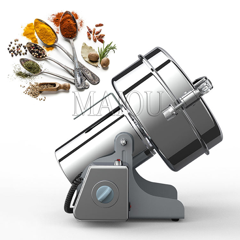 ステンレス製電動穀物粉砕機/スパイスグラインダー - Electric Grain Mill 2500W のレビューと価格
